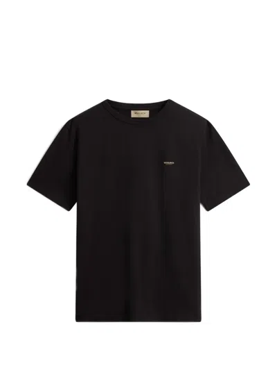 Woolrich Logo-print T-shirt In Black