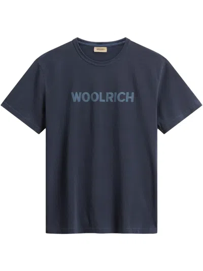 Woolrich Logo-print T-shirt In Blue