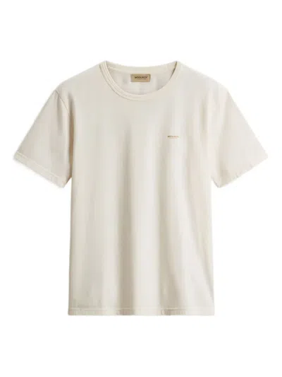 Woolrich Logo-print T-shirt In Neutral