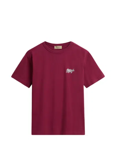 Woolrich Logo-print T-shirt In Pink