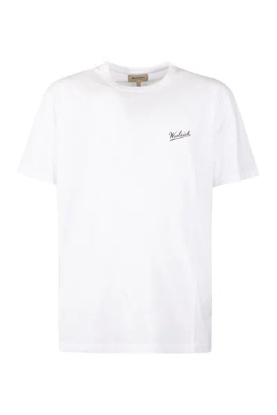 Woolrich Logo-printed Crewneck T-shirt In White