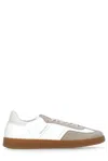 Woolrich Perforated Rubber Sole Suede Panels Sneakers In White