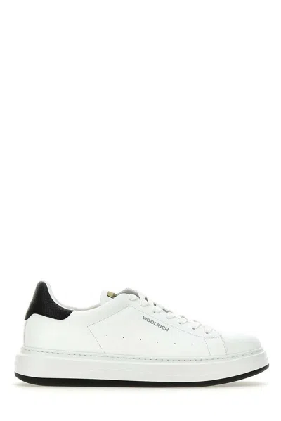 Woolrich Logo Printed Lace In White