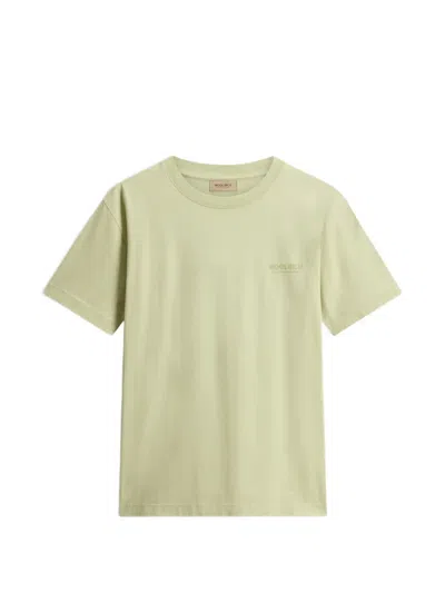 Woolrich Logo Short-sleeve T-shirt In Green