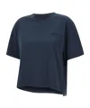 Woolrich Crew Neck Monochrome Cotton T-shirt In Black