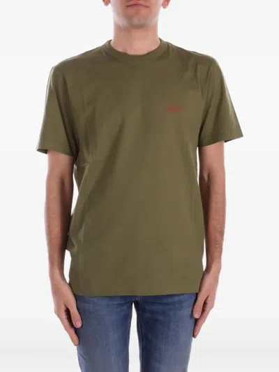 Woolrich Logo T-shirt In Green