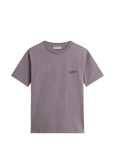 Woolrich Logo T-shirt In Purple
