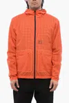 Woolrich Logoed High Aeration Windbreaker In Orange