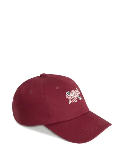 Woolrich Logo-embroidered Adjustable Baseball Cap In Red