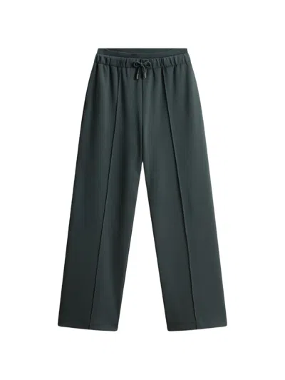Woolrich Logo-embroidered Drawstring Track Pants In Gray