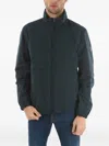 Woolrich Logo-patch Zip-up Jacket In 블루