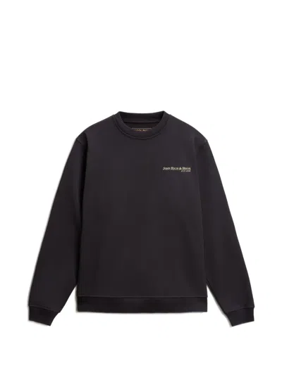 Woolrich Logo-print Crew-neck Sweatshirt In Brown
