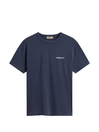 Woolrich Logo-print T-shirt In Blue