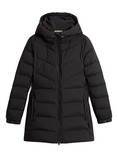 WOOLRICH LONG BLACK DOWN JACKET WOOLRICH