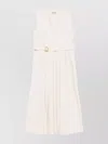 Woolrich Long Cotton Dress Detachable Belt