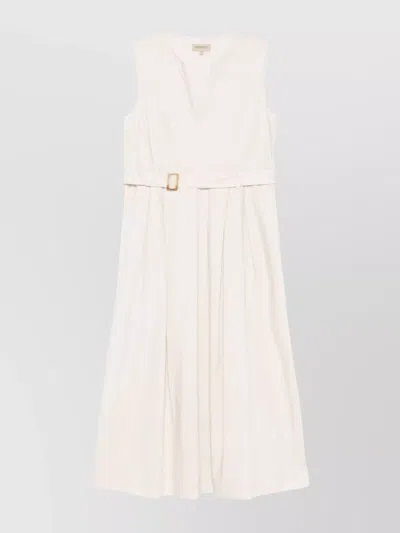 WOOLRICH LONG COTTON DRESS DETACHABLE BELT