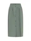 WOOLRICH WOOLRICH LONG COTTON SKIRT