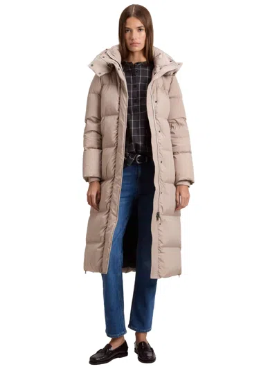 Woolrich Long Kelly Parka In Neutral