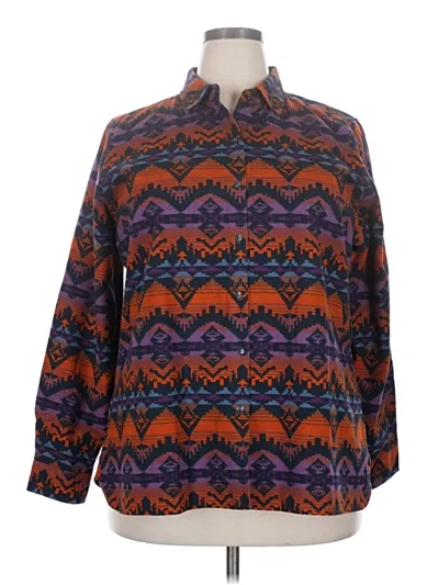 Pre-owned Woolrich Long Sleeve Blouse In Purple