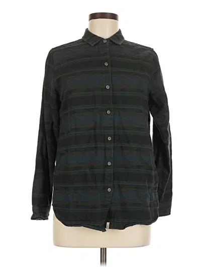 Pre-owned Woolrich Long Sleeve Button Down Shirt In Black