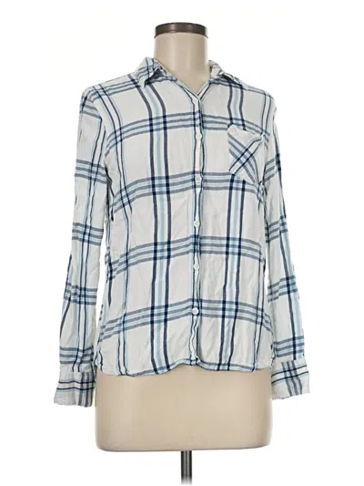 Pre-owned Woolrich Long Sleeve Button Down Shirt In Blue
