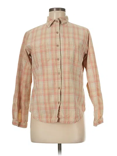 Pre-owned Woolrich Long Sleeve Button Down Shirt In Brown