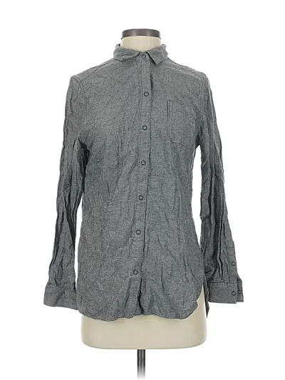 Pre-owned Woolrich Long Sleeve Button Down Shirt In Gray