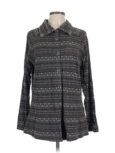 Pre-owned Woolrich Long Sleeve Button Down Shirt In Gray