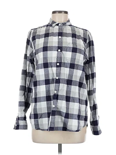Pre-owned Woolrich Long Sleeve Button Down Shirt In Gray