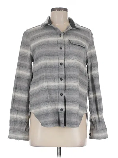 Pre-owned Woolrich Long Sleeve Button Down Shirt In Gray