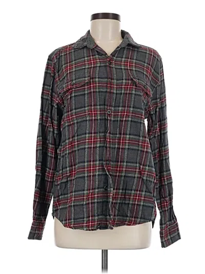 Pre-owned Woolrich Long Sleeve Button Down Shirt In Gray