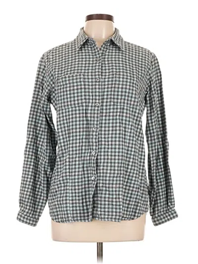 Pre-owned Woolrich Long Sleeve Button Down Shirt In Gray