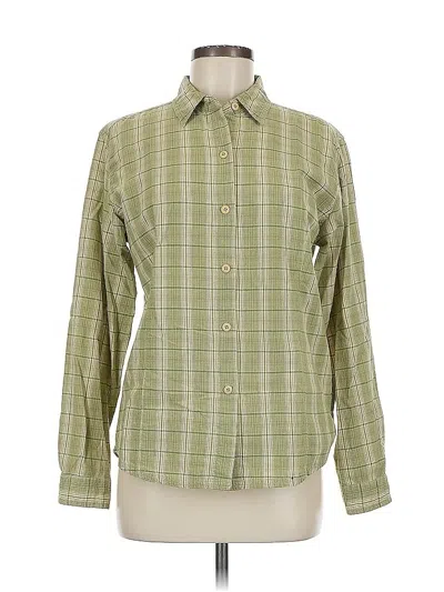 Pre-owned Woolrich Long Sleeve Button Down Shirt In Green
