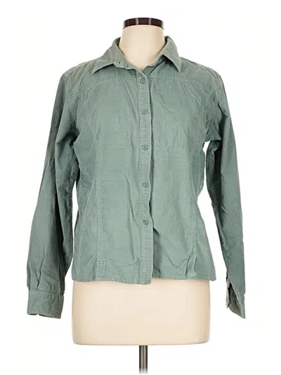 Pre-owned Woolrich Long Sleeve Button Down Shirt In Green