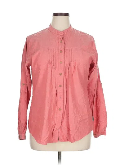 Pre-owned Woolrich Long Sleeve Button Down Shirt In Pink
