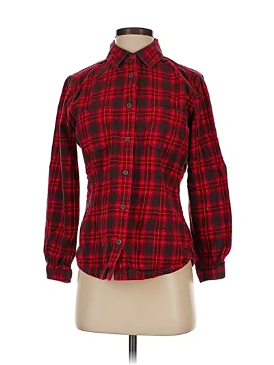 Pre-owned Woolrich Long Sleeve Button Down Shirt In Red