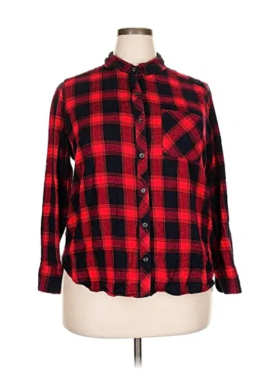 Pre-owned Woolrich Long Sleeve Button Down Shirt In Red