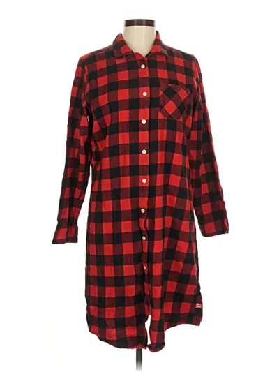 Pre-owned Woolrich Long Sleeve Button Down Shirt In Red