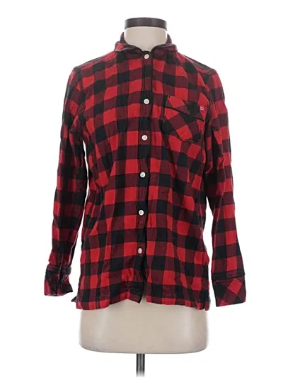 Pre-owned Woolrich Long Sleeve Button Down Shirt In Red