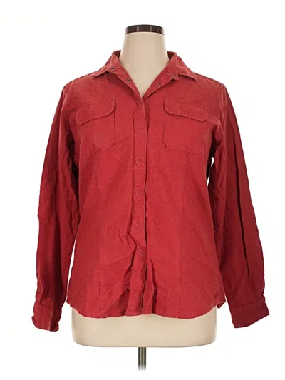 Pre-owned Woolrich Long Sleeve Button Down Shirt In Red