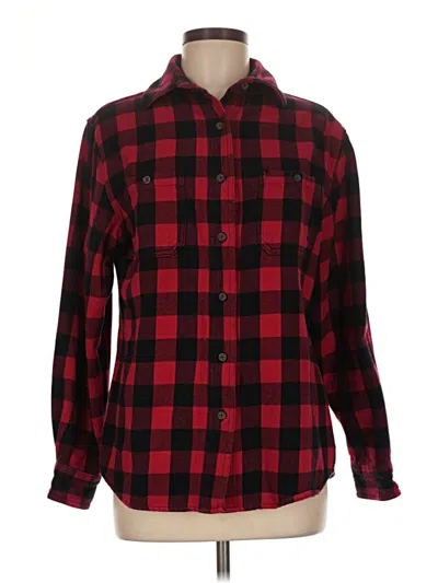 Pre-owned Woolrich Long Sleeve Button Down Shirt In Red