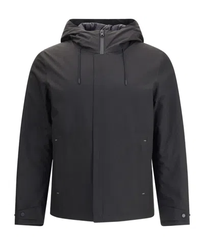 WOOLRICH HOODED ZIP-FRONT JACKET