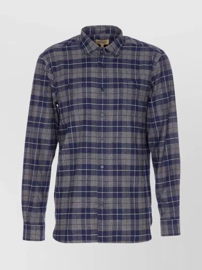 WOOLRICH LONG SLEEVE CHECK PATTERN BUTTON-DOWN SHIRT