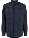 Woolrich Long-sleeve Checked Cotton Shirt In Grey