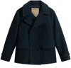Woolrich Long Sleeve Coat In Black