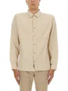 Woolrich Long-sleeve Cotton Casual Shirt With Classic Collar In Neutral