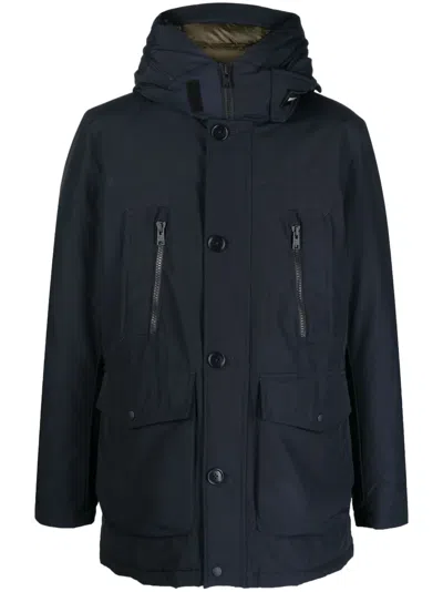 WOOLRICH LONG-SLEEVE HOODED PADDED COAT