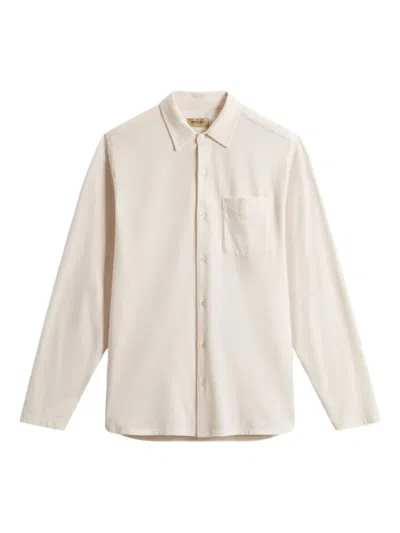 Woolrich Long-sleeve Pocket Shirt In Neutral
