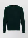 Woolrich Long Sleeve Ribbed Crewneck Knit Sweater In Multi