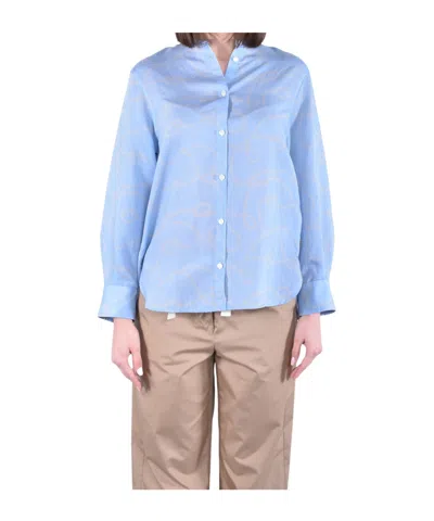 Woolrich Long Sleeve Shirt In Blue